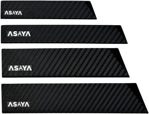 Asaya Professional Knife Edge Guards -Universal Blade Covers - Extra Strength, ABS Plastic and BPA-Free Felt Lining, non-Toxic and Food Safe - Kni...