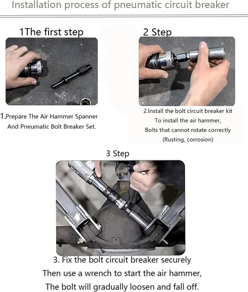 37315 3/8" & 37316 1/2" Shake 'n Break Pneumatic Bolt Breaker Fits Removing Stubborn Fasteners Torx Bolts Nuts...