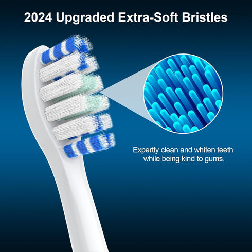 2024 Upgraded, MRYUESG Extra-Soft Toothbrush Replacement Heads Compatible with Philips Sonicare for Sentive Gum, 10 Pack, Electric Brush Head Desi...