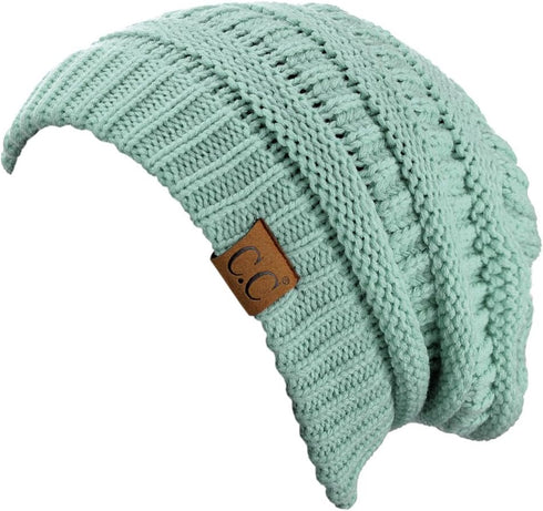 C.C Trendy Warm Chunky Soft Stretch Cable Knit Beanie...