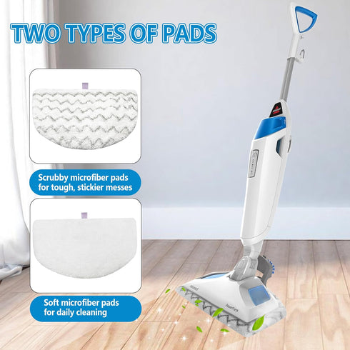 4 Pack Steam Mop Pads Replacement for Bissell Powerfresh Steam Mop 1940 1440 1544 1806 2075 Series, Model 5938 19402 19404 19408 19409 1940A 1940F...