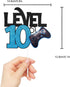 Level 10 Game Birthday Cake Topper - Video Game Boy's 10th Birthday Level Up Party Blue Cake Supplies - Game On Winner Gaming Party Decoration...