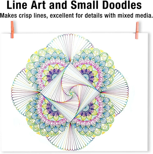 12 Colors 05 Micro Fineliner Drawing Art Pens, Waterproof Archival Ink Pens, 0.45mm Multiliner Fine Liner Pens for Illustration Technical Sketchin...