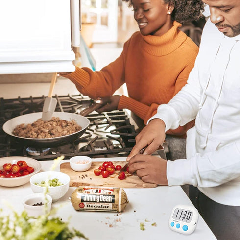 6 Pack Digital Kitchen Timers for Cooking Magnetic Timer for Cooking Loud Alarm white...