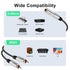 PNGKNYOCN 6.35mm to 2RCA Audio Cable, 1/4" TRS Female Stereo Jack to Dual RCA Male Plug Y Splitter Adapter Cable for Guitars?Speaker,Home Stereo S...