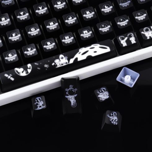 Hyekit Keycaps 108 Keys Backlight Keycap Set OEM Profile Double Shot Shine Through Custom Keycaps for Cherry Gateron MX Switches Mechanical Keyboa...