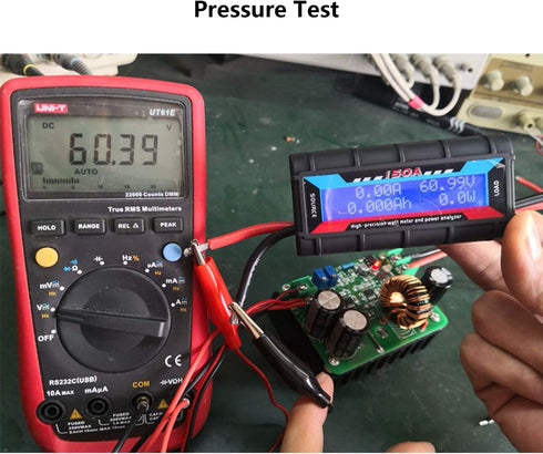 150A Watt Meter Power Analyzer High Precision RC with Digital LCD Screen for Voltage (V) Current(A) Power(W) Charge(Ah) and Energy (Wh) Measuremen...