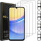 4 Pack Screen Protector for Samsung Galaxy A15 5G with 4 Pack Camera Lens Protector, Full Coverage Tempered Glass Film Anti-Fingerprint Case Frien...