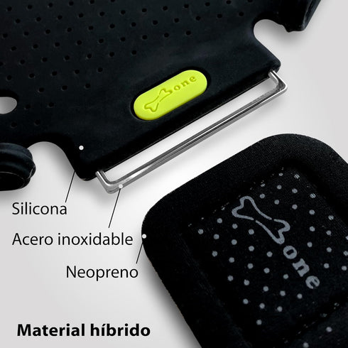 BONE Run Tie, Running Cell Phone Holder, Skin-Friendly & Washable Silicone Sport Armband, Universal Workout Phone Carrier Compatible with Most Sma...