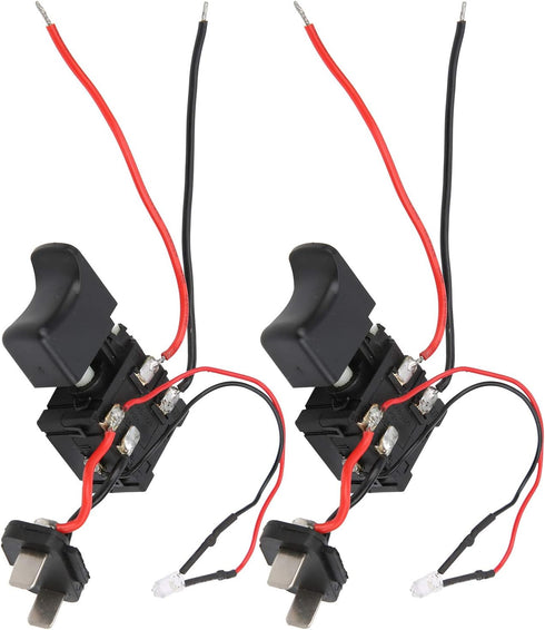 Electric Drill Switch, 2pcs Power Tool Switch for Electric Hammer Impact Drill Equipment Accessories...
