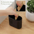 Toothbrush Holders Bamboo Electric Toothbrush Holder Bathroom Storage Organizer Countertop for Toothpaste, Floss, Razor, Black...