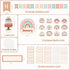 60pcs Style Classroom Birthday Charts, Classroom Decoration Birthday Bulletin Board Ornaments Set Rainbow Style Embellishment Classroom Charts Dec...