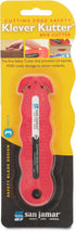San Jamar KK401YL Klever Kutter Safety Box Cutter Knife, Yellow...