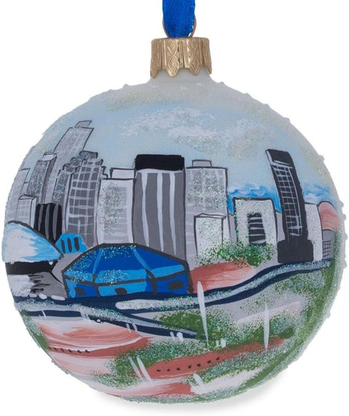 New Orleans, Louisiana Glass Ball Christmas Ornament 3.25 Inches...