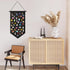 Kunyeah Wall Hanging Brooch Organizer Storage Case Colorful Canvas Pin Board Stand Enamel Pin Badge Hanging Holder Display Banner Earrings Collect...