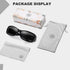 Women's Polarized Rhinestone Sunglasses - Elegant Rectangle Frame with Bling UV400 Protection...