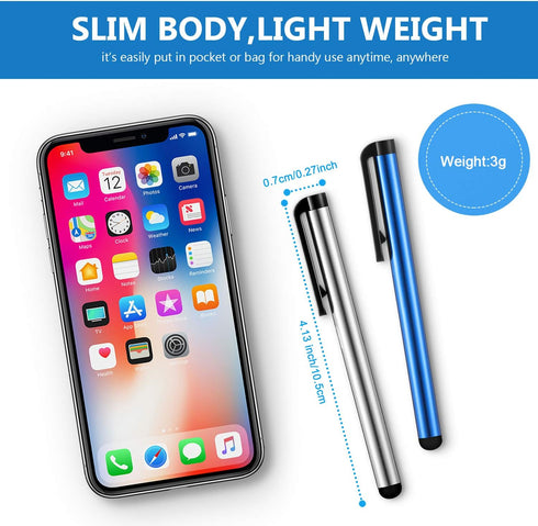 Outus 120 Pieces Stylus Pen Universal Capacitive Stylus Slim Digital Pen Compatible with iPad, iPhone, Samsung, Tablet, Most Devices with Capaciti...