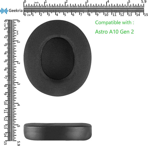 Geekria Sport Cooling Gel Replacement Ear Pads for Astro Gaming A10 Gen 2 Headphones Ear Cushions, Headset Earpads, Ear Cups Cover Repair Parts (B...