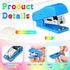 Mini Stapler with Staples, Portable Small Stapler, Multicolor Kids Stapler, Hand Held Desk Staplers, Cute Office Supply Set for Office School Coll...