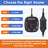 Mini Aquarium Heater Adjustable 25W Submersible Fish Tank Heater with LED Digital Display, Turtle Tank Heater Small Aquarium Heater, Ideal for 2-5...