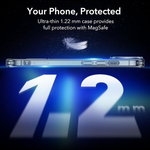 ESR for iPhone 14 Case iPhone 13 Case, Compatible with MagSafe, Military-Grade Protection, Resists Yellowing and Scratches, Magnetic Phone Case fo...