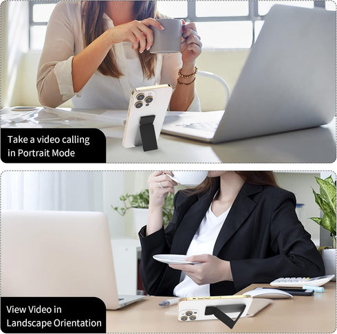 3 Pack Cell Phone Kickstand, Multi-Angle Kickstands, Horizontal & Vertical Phone Stand, Ultra Slim Phone Stand Stick on Phone Kickstand Holder for...