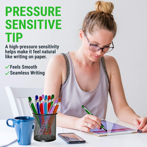 Thank You Greeting Gift Stylus Pens for Touchscreen Devices - 2 in 1 Multifunction Pen - for Employee Appreciation, Bulk Gifts for Business Events...