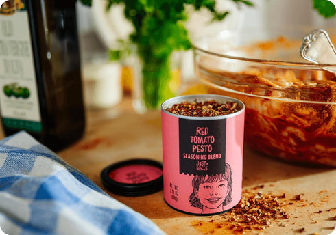 Just Spices Red Tomato Pesto Seasoning Blend, 2.11 OZ | For as much or as little pesto as you need....