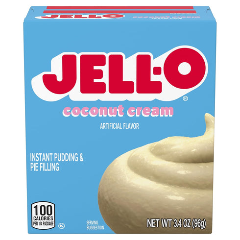 Jell-O Instant Coconut Cream Pudding & Pie Filling (3.4 oz Boxes, Pack of 6)...