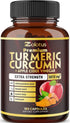 7 in 1 Premium Turmeric Curcumin + Apple Cinder Vinegar Capsules, Equivalent to 5010mg, 6 Month Supply with Ashwagandha, Ginger, Garlic Bulb, 95% ...