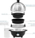 Elite Gourmet EGC-508 Rapid Egg Cooker, 7 Easy-To-Peel, Hard, Medium, Soft Boiled Eggs, Poacher, Omelet Maker, Auto Shut-Off, Alarm, 16-Recipe Boo...