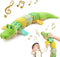 Baby Toys Musical Crocodile, Stuffed Animal Activity Soft Toys with Teether,Multi-Sensory Crinkle, Rattle and Textures, for Tummy Time baby toys 0...