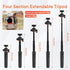 Camera Tripod Stand, Mini Desktop Aluminum Tripod Selfie Stick with Cold Shoe, 360° Ball Head with 1/4 Inch Screw, Portable Tripod for iPhone Andr...