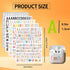 10 Sheets Letter Stickers 1560 Alphabet Stickers, 0.5 inch Self Adhesive Vinyl Letters Numbers Kit, YTPZCL Mailbox Numbers Sticker for Mailbox, Si...