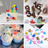 2Pcs Numbers chocolate molds and silicone letter molds,Food Grade no-stick Baking silicone molds for Baking Desserts and Happy Birthday Cake Decor...