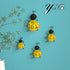 Decorative Metal Bumble Bee Bugs Garden Accents Lawn Ornaments Sculpture Outdoor Set of 4...