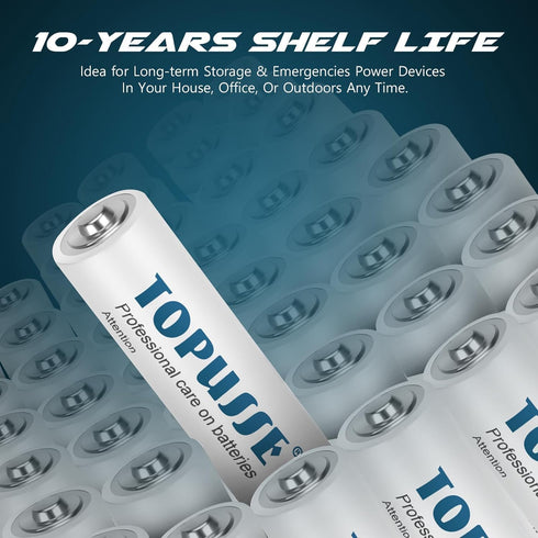 8 Pack AA Batteries, Long Lasting Alkaline 1.5v Leakproof Double A Size Battery,10-Year Shelf Life...