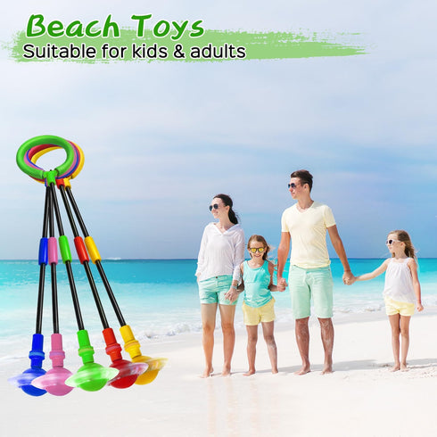 Jalunth Led Ankle Skip Ball - Outdoor Beach Toys Kids Adults Girls Boys Glow Flash Light Up It Outside Sand Backyard Flashlight Games Ages 3 4 5 6...