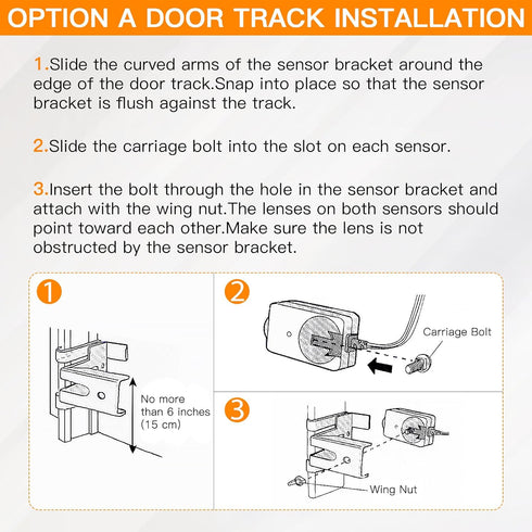 41A5034 Safety Sensor Kit, Garage Door Safety Sensor for Liftmaster Sears Chamberlain Craftsman Garage Door Opener...