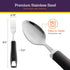 Special Supplies Adaptive Utensils 5-Piece Set Non-Weighted, Non-Slip Handles for Hand Tremors, Arthritis, Parkinson’s or Elderly Use - Stainless ...
