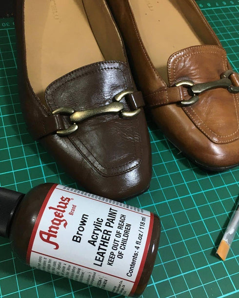 Angelus Acrylic Leather Paint Brown 4oz...
