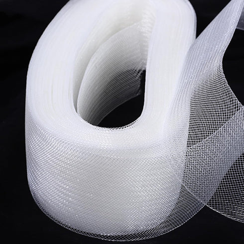 2 Inch 50 Yard Stiff Horsehair Braid for Polyester Boning Sewing Wedding Dress Dance Skirt Gowns Shaping Trimming Accessories (2inch, white)...