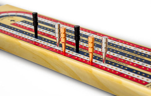 Metal Cribbage Pegs for Cribbage Board Game. Work with Regular Peg Board 1/8 Hole Size Like Bicycle Board Games. Pack of 8 Crib pegs....