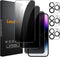 3+3 Pack Privacy Screen Protector for iPhone 14 Pro Max 6.7-Inch with 3 Pack Camera Lens Protector, Anti Spy Tempered Glass Film 9H Hardness Bubbl...