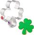 St. Patrick's Day Irish Shamrock Cookie Cutter, 3.75" Made in USA by Ann Clark...