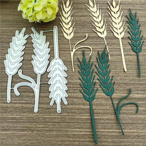 Straw Metal Cutting Dies, Flower Leaves Die Cuts for Scrapbooking DIY Album Card Making Decor Embossing Stencils Paper Craft Die Cuts Party Decora...
