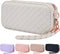 Portable Travel Makeup Bag,Soft Silicone Waterproof Toiletry Cosmetic Bag for Women,Upgrade Anti-Fall Out Zipper Closure Organizer Makeup Case -(S...