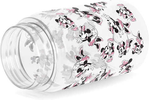 Simple Modern Disney Minnie Mouse Kids Water Bottle Plastic BPA-Free Tritan Cup with Leak Proof Straw Lid | Reusable and Durable for Toddlers, Gir...