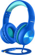 Kids Headphones with Cord, Over-Ear Headphones for Kids with Microphone, 85/94dB Volume Limit Headset for Kids with Shareport, Wired Headphones fo...