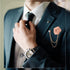Quelay 12 Pcs Lapel Pin for Men Suits Rose Lapel Pin Men's Suit Accessories Floral Men's Pin Bridegroom Wedding Brooches with Hanging Tassel Chain...